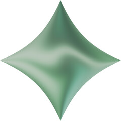 Obraz premium Music Note Star Starburst Spark Shine Gradient Symbol 3D