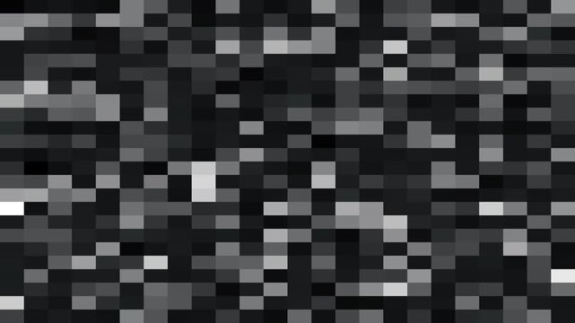 Animated Loopable abstract mosaic blur censored. Dynamic pixel background. Blocks shifting and changing constantly. Shining pulsing square tiles. Digital blocky glitch and mosaic geometric animation