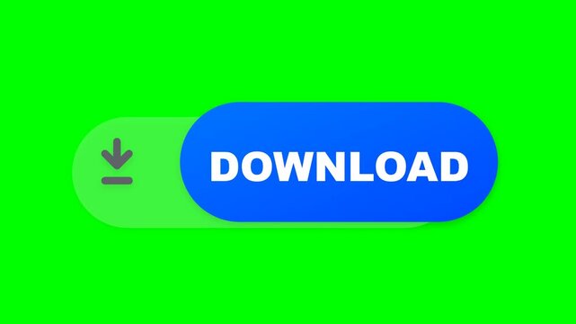 Download Button Animation on Green Screen