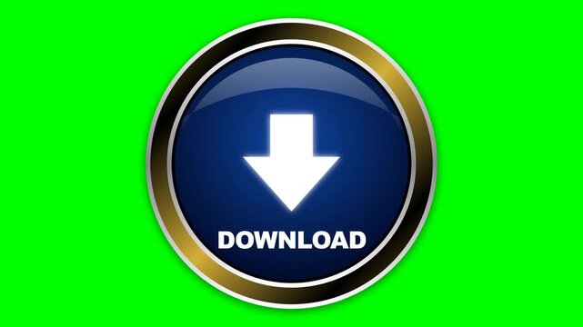 Download Button Animation on Green Screen