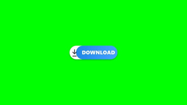 Download Button Animation on Green Screen