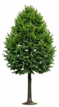 Isolated Linden Tree Cutout PNG on Transparent Background