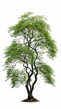 Isolated Japanese Maple Tree Cutout PNG on Transparent Background