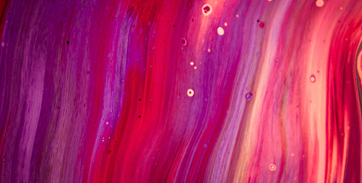 Aquatic Fluid Acrylic Waves in Vibrant Liquid Layers