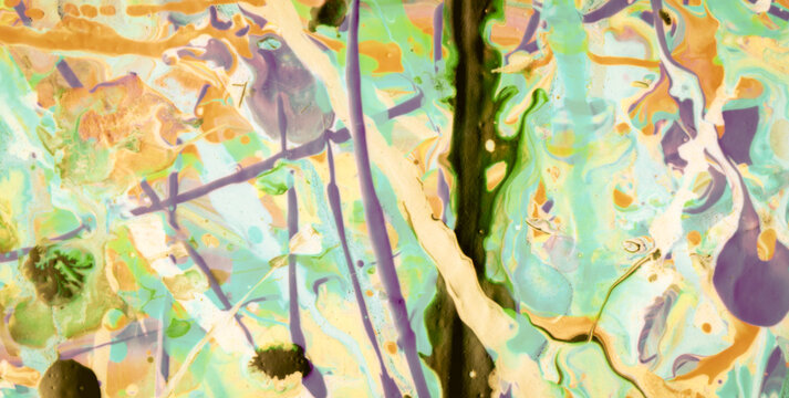 Artistic Liquid Effects Creating Vibrant Aquatic Backdrop
