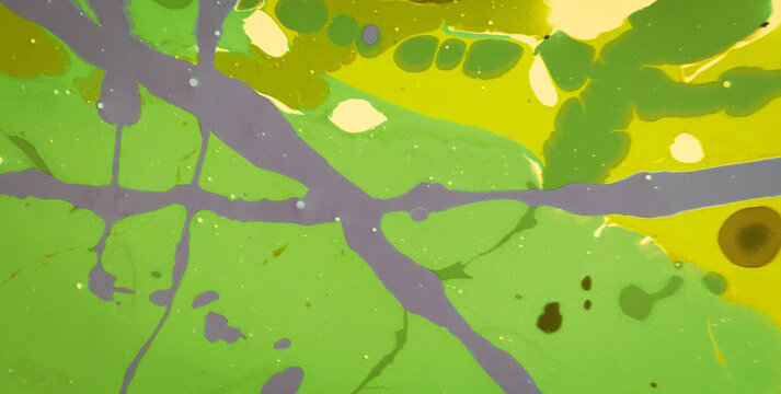 Abstract Artistic Canvas of Colorful Liquid Craft