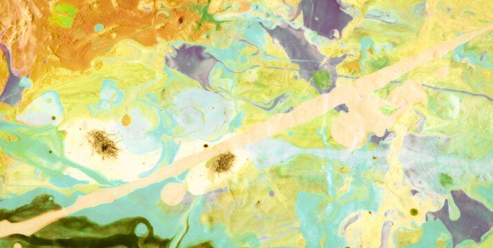 Creative Handmade Design Featuring Aquatic Brush Flows