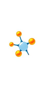 Molecule glyph related vector icon isolated on the white background editable eps file related vector illustration, bonding, bond formation.