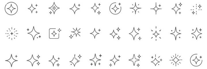 Generative AI logo icon magic sparkle stars symbol , Artificial intelligence sign. Vector ai generated icon blue logo. Artificial intelligence symbol, sparkle star with square button.  © Rajarshi