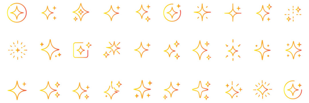 Generative AI logo icon magic sparkle stars symbol , Artificial intelligence sign. Vector ai generated icon blue logo. Artificial intelligence symbol, sparkle star with square button. 