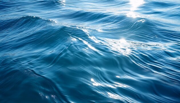 soft waves create a calming pattern on the water s surface reflections of light dance gently in the serene blue hues