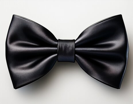 black bow tie isolated