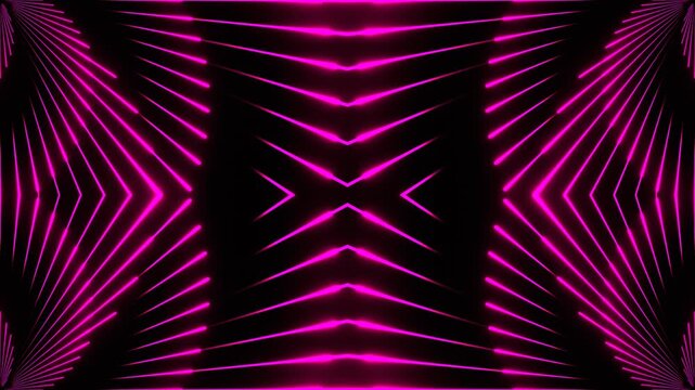 Pink Circular Duable Laser Show Kaleidoscope Background VJ Loop in 4K