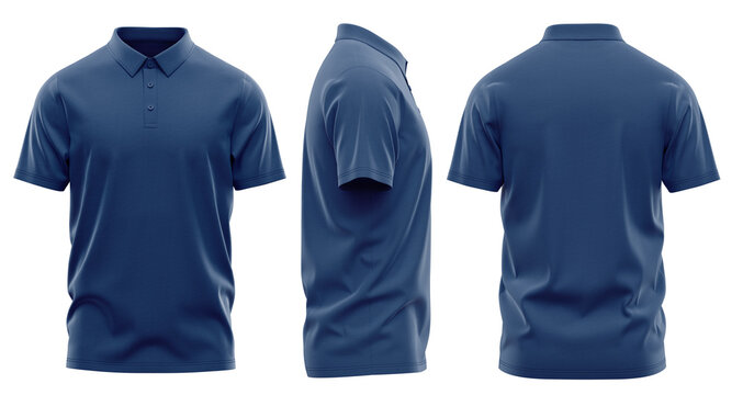  Polo Shirt - Self Fabric - Short Sleeve - Casual Style ( CLO3D )