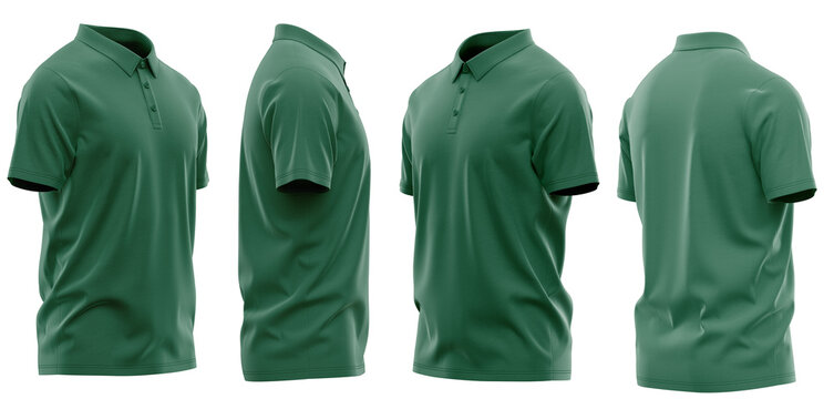  Polo Shirt - Self Fabric - Short Sleeve - Casual Style ( CLO3D )