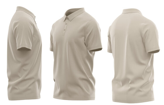  Polo Shirt - Self Fabric - Short Sleeve - Casual Style ( CLO3D )