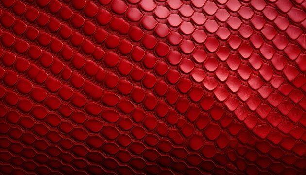 a close up details texture of a snake skin pattern in red color realistic wallpaper generated by ai
