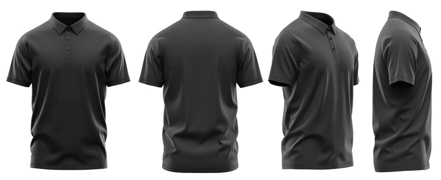  Polo Shirt - Self Fabric - Short Sleeve - Casual Style ( CLO3D )