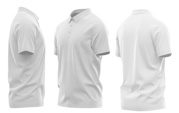  Polo Shirt - Self Fabric - Short Sleeve - Casual Style ( CLO3D )