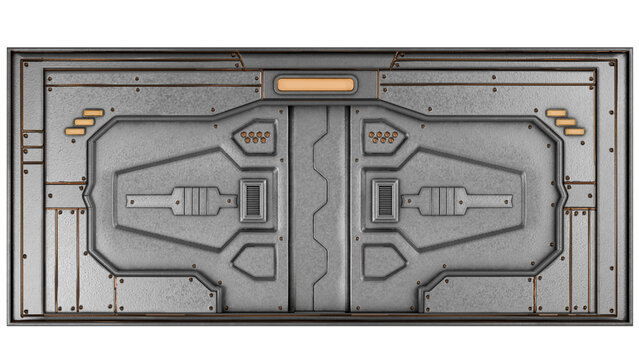 Sci Fi Door Gate Closed