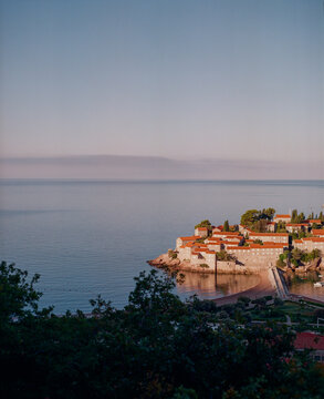 Sveti Stefan in Montenegro shot on film 