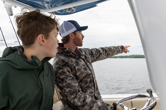 Lake Fishing Guide smile teen boy Point