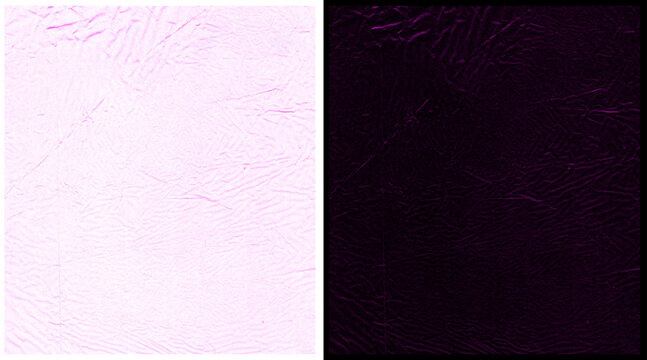 Minimalist textured paper background with split contrast, light pink and dark purple parchment surface, elegant dual tone abstract texture