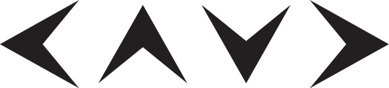 Arrow icons. Arrow vector collection. Arrow. Cursor. Modern simple arrows. Vector illustration.