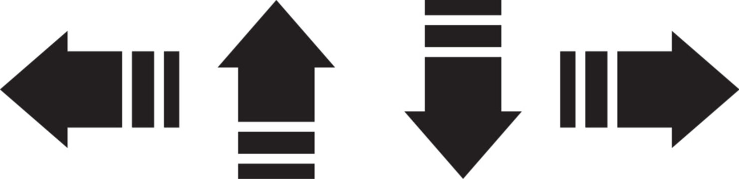 Arrow icons. Arrow vector collection. Arrow. Cursor. Modern simple arrows. Vector illustration.