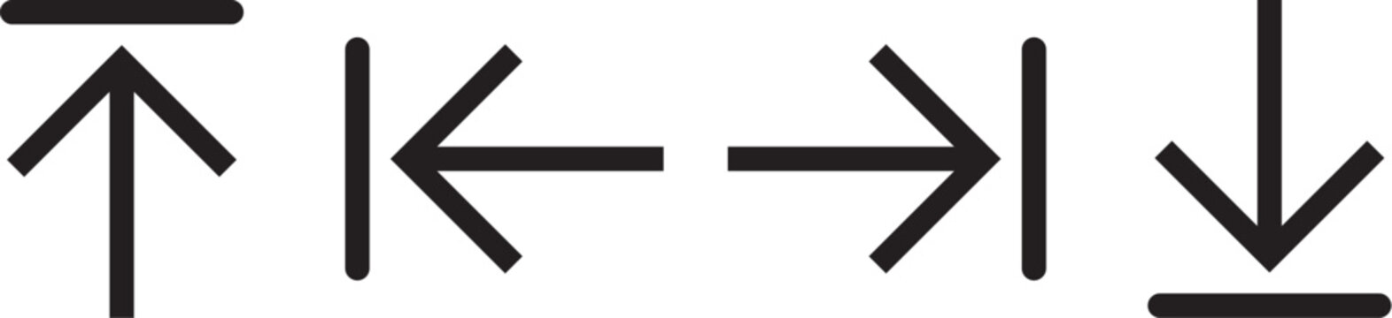 Arrow icons. Arrow vector collection. Arrow. Cursor. Modern simple arrows. Vector illustration.