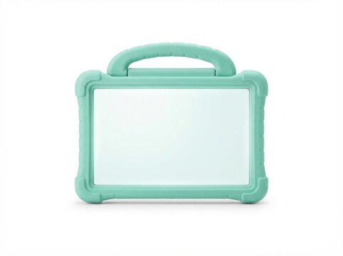 Rugged Child-Friendly Tablet with Mint Silicone Bumper
