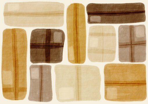 Delivery packages in a placement patten
