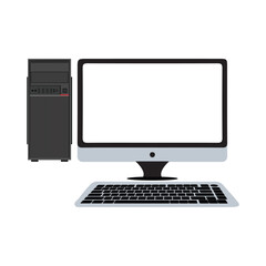 Fototapeta premium Free Pc Icon Vector, Free Computer Icon Vector, Free Computer Icon Victor, Desktop Icon Vector-01