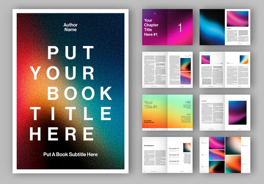 Bold Colorful Book Layout