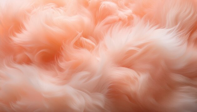 a peach fuzz abstract background with swirling smoky textures where soft peach hues mix with delicate white creating an ethereal cloud like effect