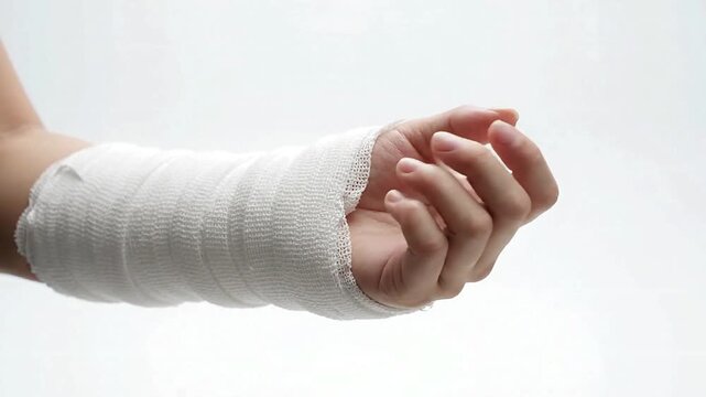 Person with a Plaster Cast on Their Arm Recovering from a Bone Fracture Injury