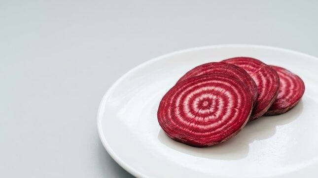 Red Beetroot Slices Texture