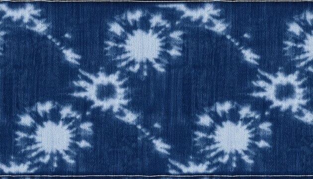 abstract tie dye denim seamless pattern indigo blue jean fabric texture background