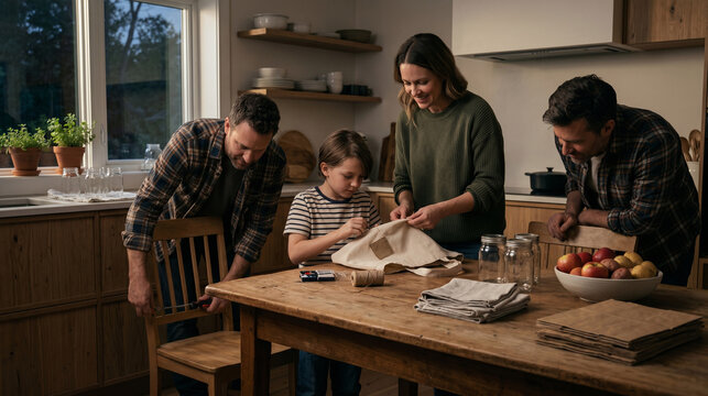 Family Kitchen Repair Routine Using Reusable Home Supplies