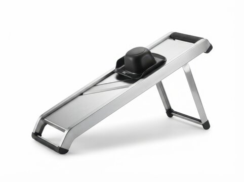 Stainless Steel Mandoline Slicer on White Background