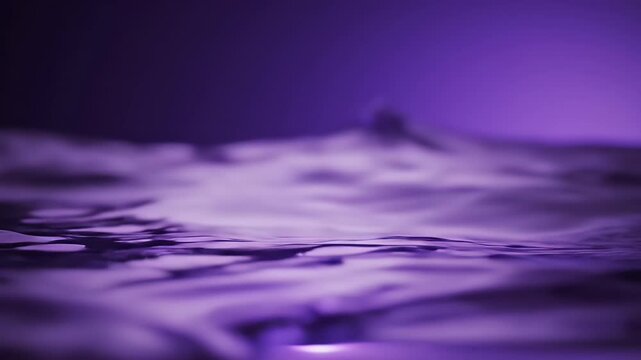 Abstract purple water surface with light reflection.