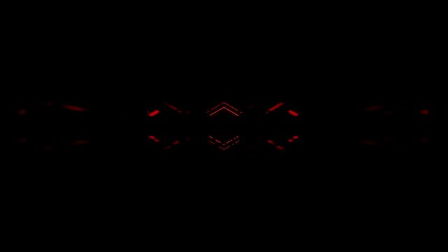 Textured red neon arrow VJ seamless loop background