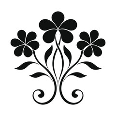 Botanical leaf silhouette collection. Beautiful plant and foliage vectors. Nature design elements © SudebNag