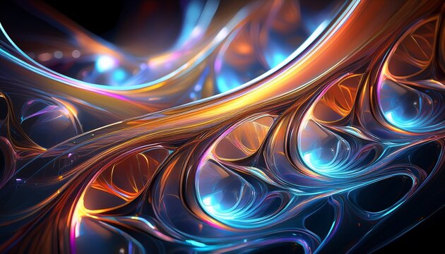 fractal glass design with smooth lines and shapes