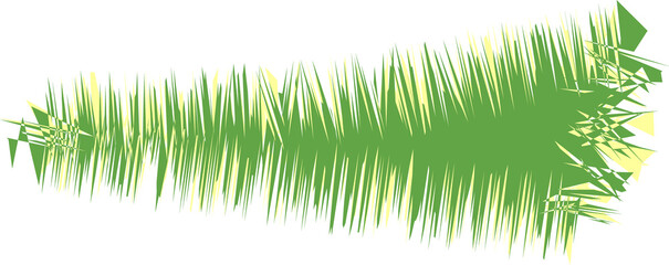 Vibrant green textured patch of wild meadow grass and spring vegetation © Shiacunar
