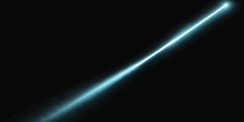 Fototapeta premium Bright diagonal light beam glowing in dark atmosphere with abstract diagonal spotlight background lighting atmospheric mysterious dramatic minimalist radiance brilliance luminous particle