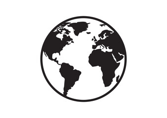 Fototapeta premium Globe Icon, Vector Illustration