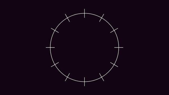 Minimalist digital loading circle animation with vibrant green and white line segments on black background