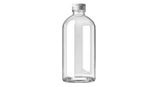 Ultra realistic clear glass bottle packaging mockup blank lab edc80e10 572e 4bcf a061 ef8900718dd0 2 photoroom gigapixel standard v2 2x isolated on transparent background