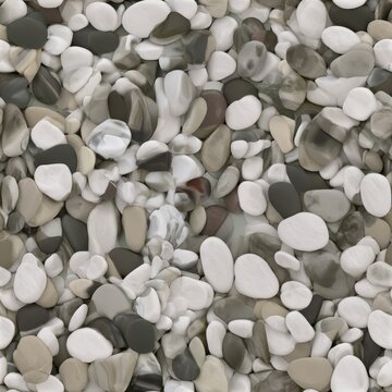 White pebble stone texture, natural gravel background, decorative mineral surface, clean outdoor material, realistic pattern.